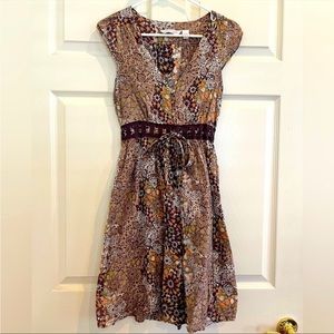 DEREK HEART short sleeve dress